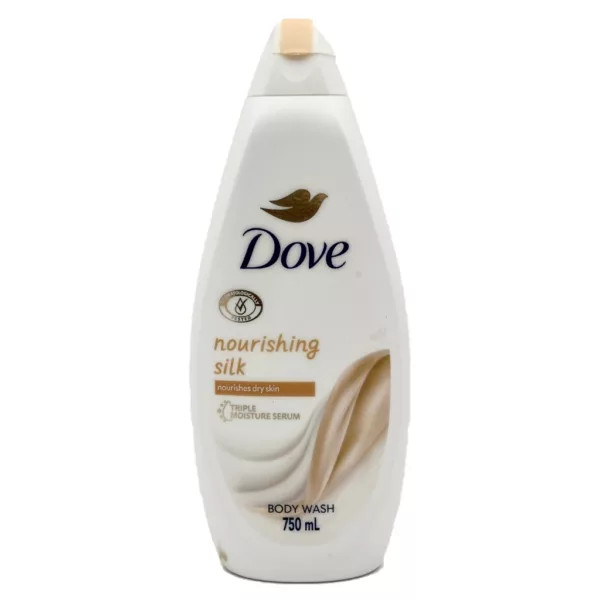 شامپو بدن داو مغذی پوست خشک داو مدلnourishing silk 500 میل