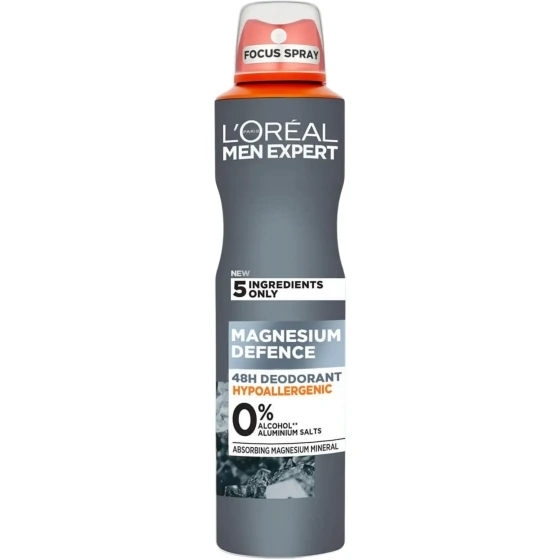 اسپری ضدتعریق لورال مدل magnesium defense 250میل