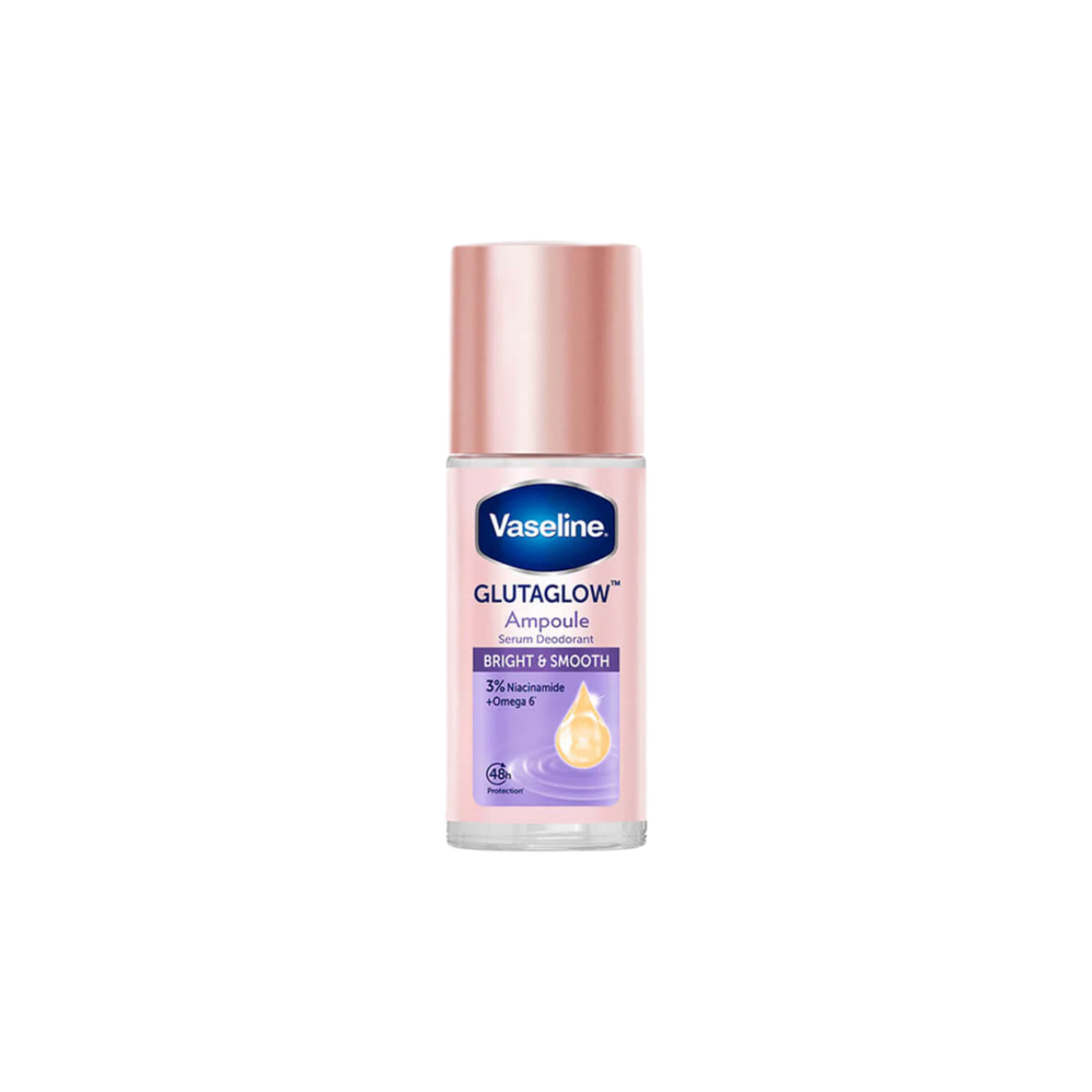 مام رولی وازلین GlutaGlow Ampoule Serum Deodorant – Bright & Smooth (بنفش