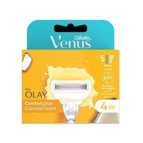 سری یدک ژیلت  اولای زرد (Gillette Venus ComfortGlide + Olay Coconut)۵ لبه
