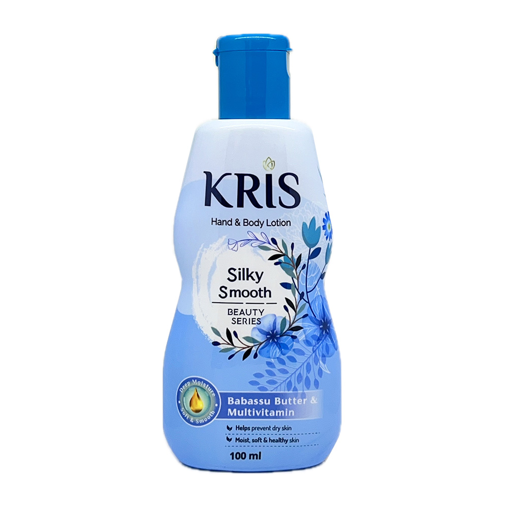لوسیون دست و بدن کریس مدل kred hand body lotion silky smoothحجم ۱۰۰ میل