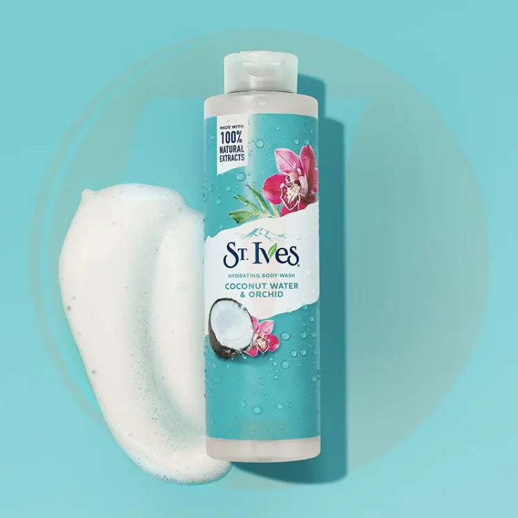 شامپو بدن استیوز نارگیل و گل ارکیده (St. Ives Coconut Water & Orchid Hydrating Body Wash) ۶۵۰ میل
