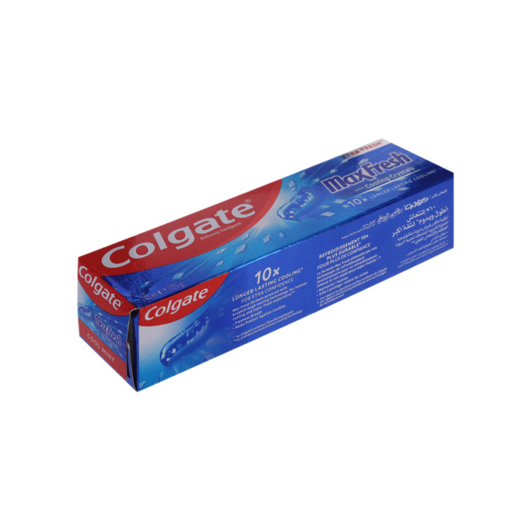 خمیر دندان کلگیت مکس فرش آبی (Colgate MaxFresh Cool Mint with Cooling Crystals)۱۰۰میل