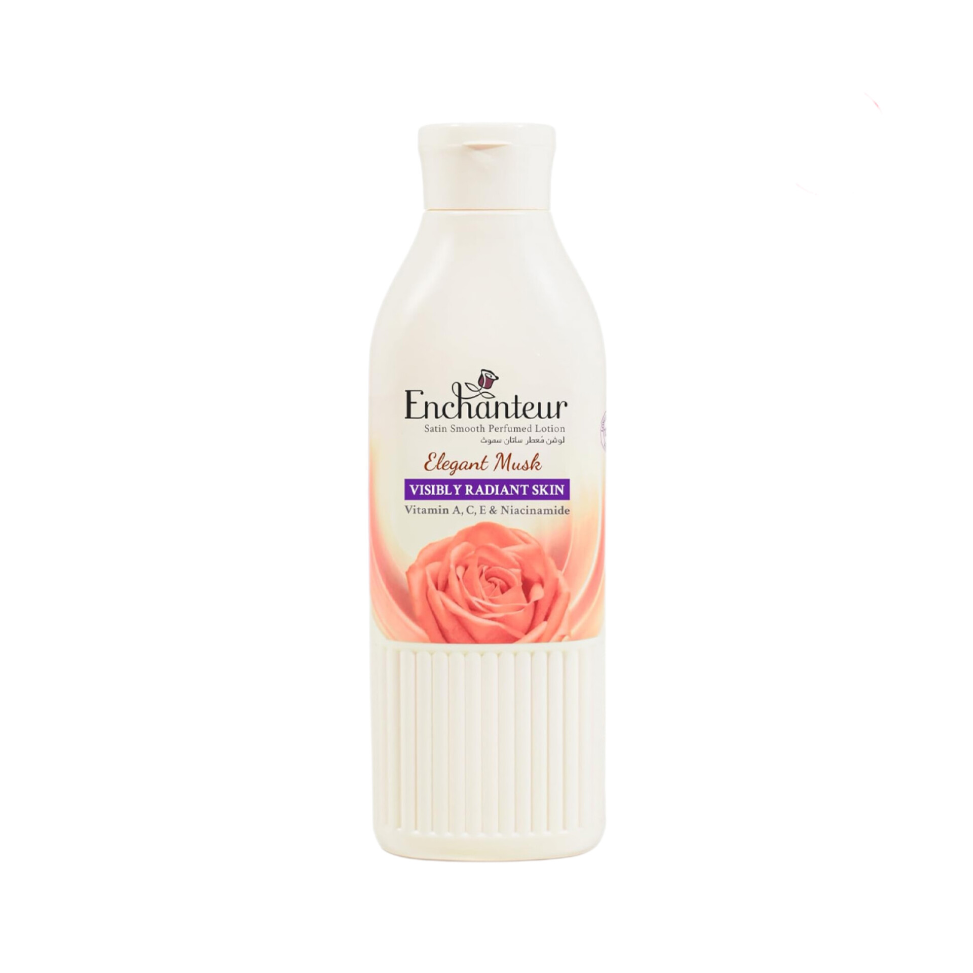 لوسیون بدن Enchanteur Elegant Musk Satin Smooth Perfumed Lotion حجم ۲۵۰ میل