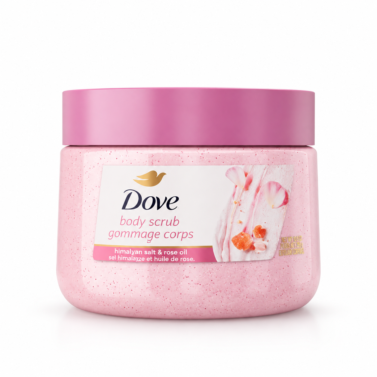 اسکراب بدن داو (Dove Body Scrub) Himalayan Salt & Rose Oil