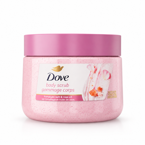 اسکراب بدن داو (Dove Body Scrub) Himalayan Salt & Rose Oil