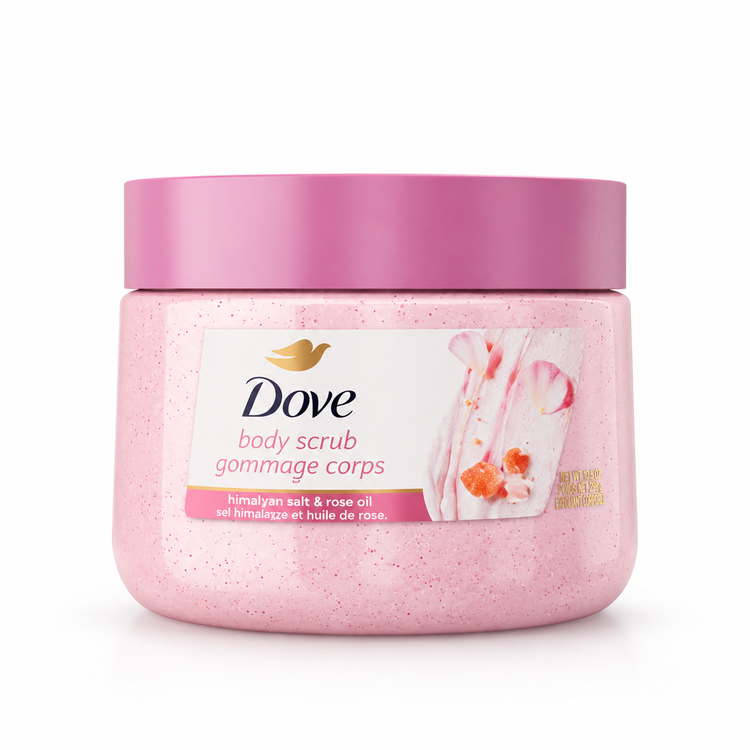 اسکراب بدن داو (Dove Body Scrub) Himalayan Salt & Rose Oil