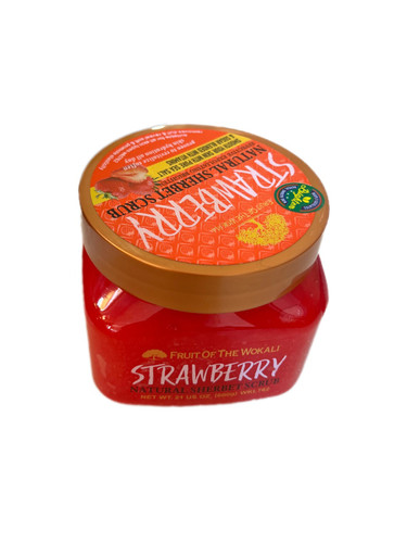 اسکراب بدن توتفرنگی Fruit of the Wokali Natural Sherbet Scrub – Strawberry هست 🍓✨