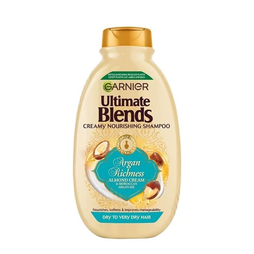 شامپو گارنیر اولتیمیت بلِندز مدل Argan Richness مناسب موی خشک تا خیلی خشک و وز