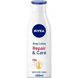 لوسیون بدن نیوآ Repair & Care 72H مخصوص پوست خیلی خشک است و حجم آن ۲۰۰ میل