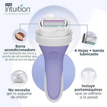 خودتراش زنانه Schick Intuition Pure Nourishment با کره کاکائو ارگانیک است.
