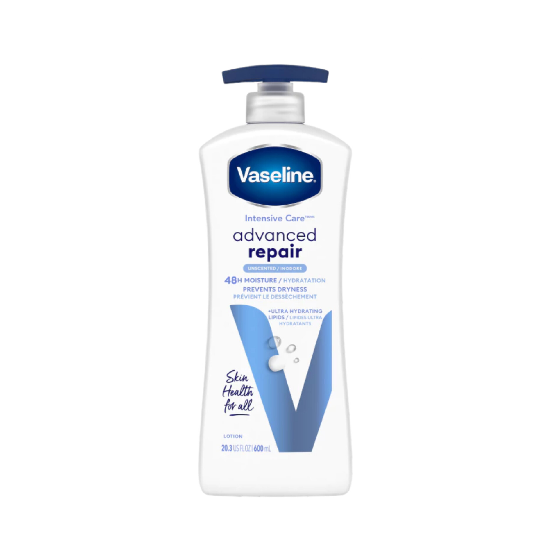 لوسیون بدن وازلین Intensive Care Advanced Repair (ادونس ریپیر)، مدل بدون رایحه (Unscented) و حجم ۷۲۵ میل