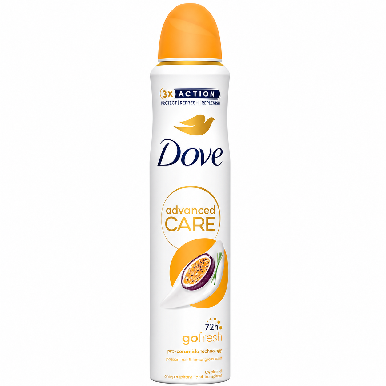 اسپری ضدتعریق داو Passion Fruit & Lemongrass (پشن‌فروت/پشن‌فروت و لمون‌گراس) از سری Go Fresh / Advanced Car
