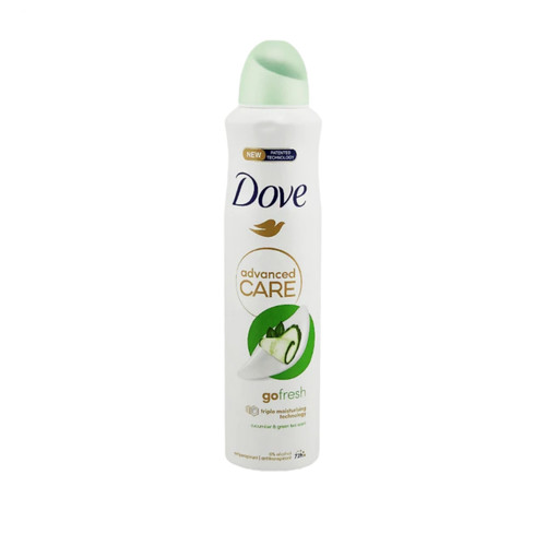 اسپری ضد تعریق زنانه داو رایحه خیار و چای سبز Dove Advanced Care Go Fresh Cucumber & Green Tea