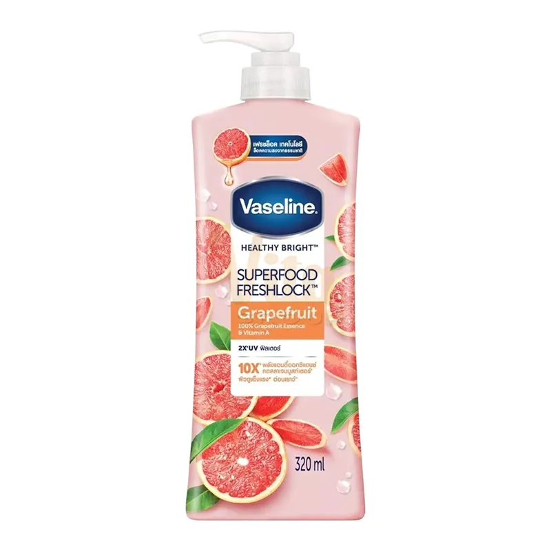 لوسیون بدن وازلین Healthy Bright Superfood Freshlock Grapefruit ۵۰۰ میل