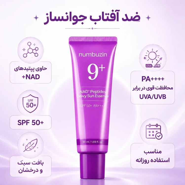 ضدآفتاب نامبوزین شماره ۹ (Numbuzin No.9 NAD+ BIO Super Defense Glow Sunscreen