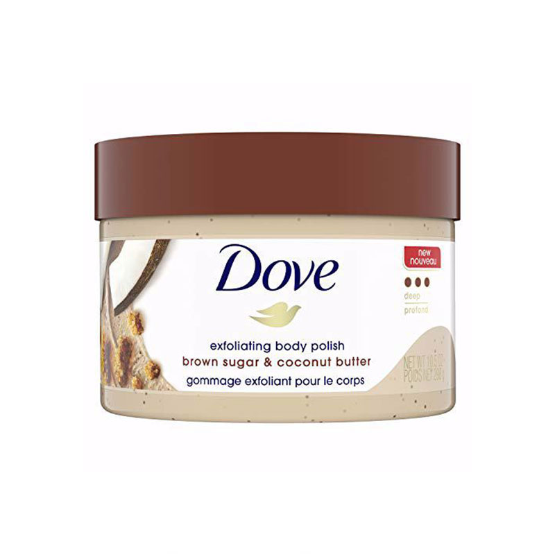 اسکراب بدن Dove با رایحه شکر قهوه‌ای (Brown Sugar)