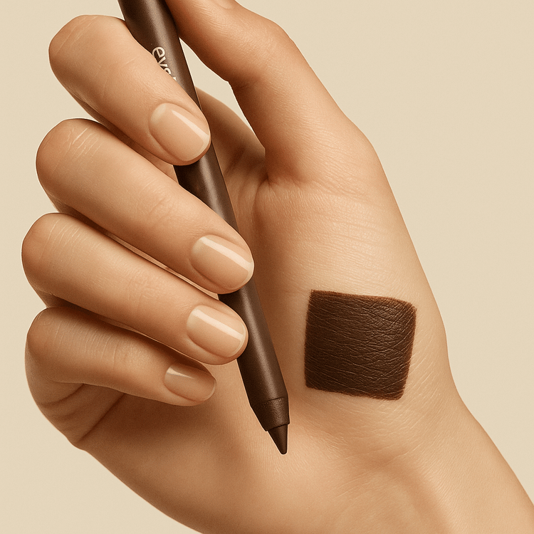 Flormar Extreme Tattoo Gel Pencil – 001 Glitzy Brown هست؛ یعنی مداد چشم ژلی قهوهای-مسی