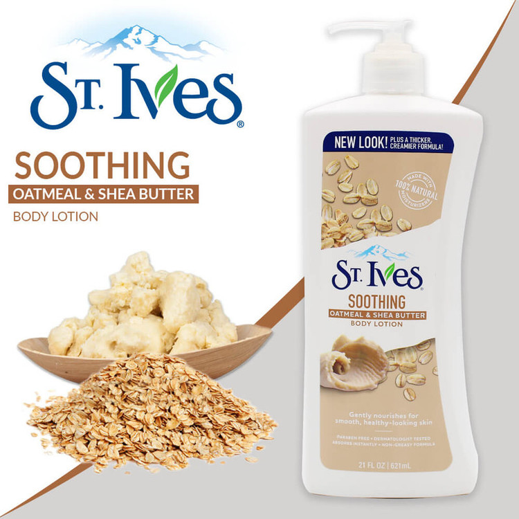 لوسیون بدن سنت ایوز Oatmeal & Shea Butterحجم ۶۲۱ میل