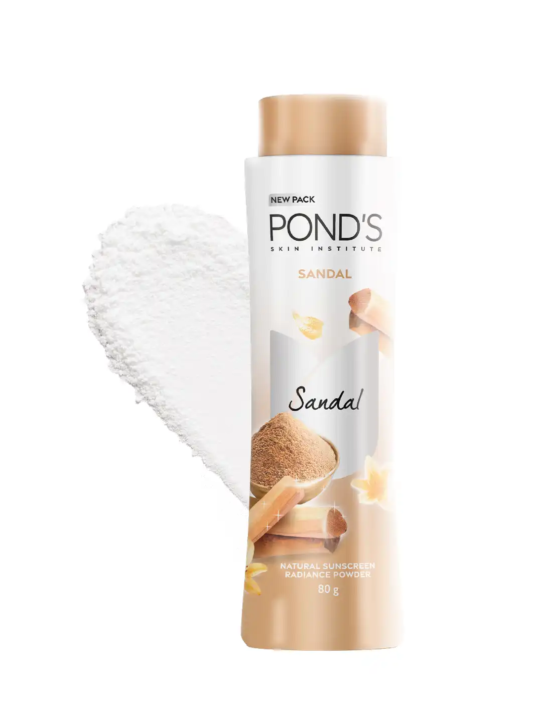پودر بدن پوندز با رایحه دارچین  پودر بدن عطری POND'S برای ایجاد حس لطافت، خشکی و خوشبویی پوست استفاده می‌شود. حجم۸۰میل