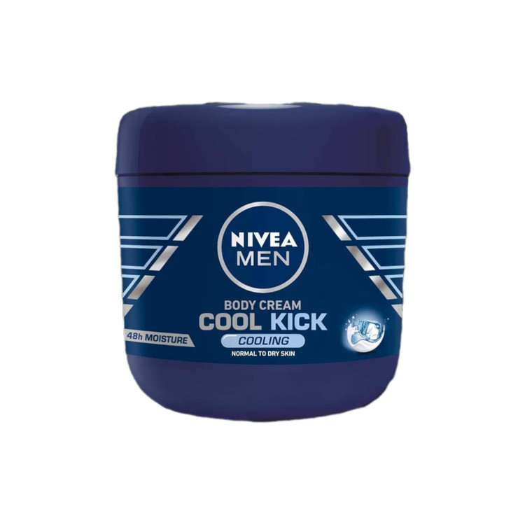 کامل کرم کاسهای نیوا من کول کیک 💙 NIVEA MEN Cool Kick Body Creamحجم ۴۰۰ میل